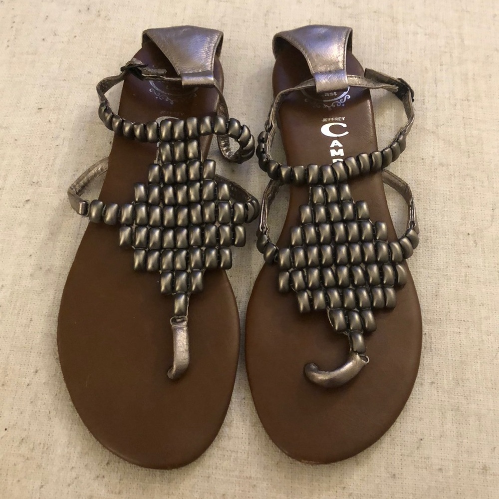 Jeffrey campbell platinum sandals